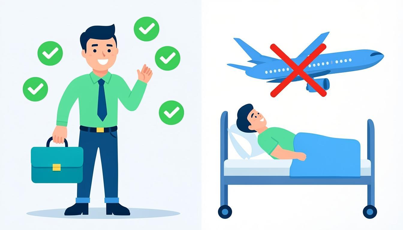 Comparison of what counts as available for work versus not available for work