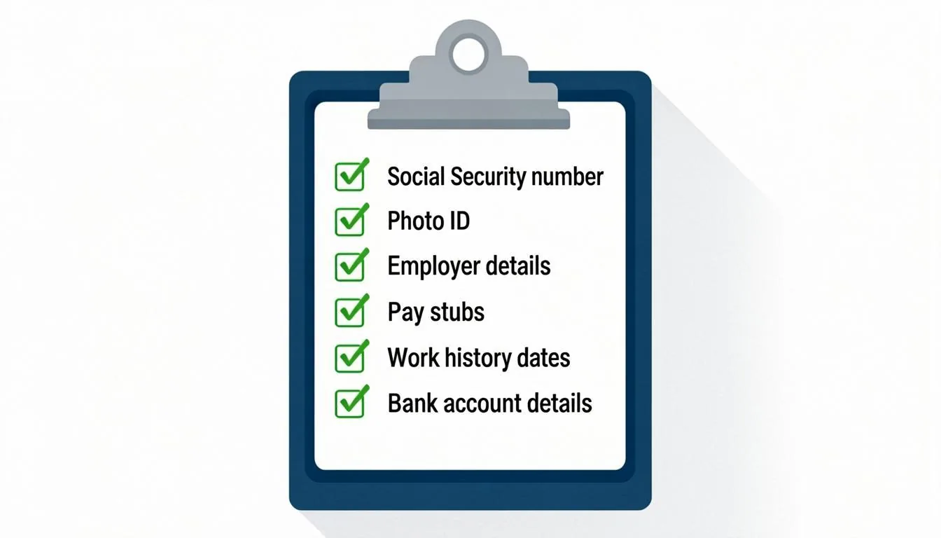 Checklist of documents to prepare before filing an unemployment claim