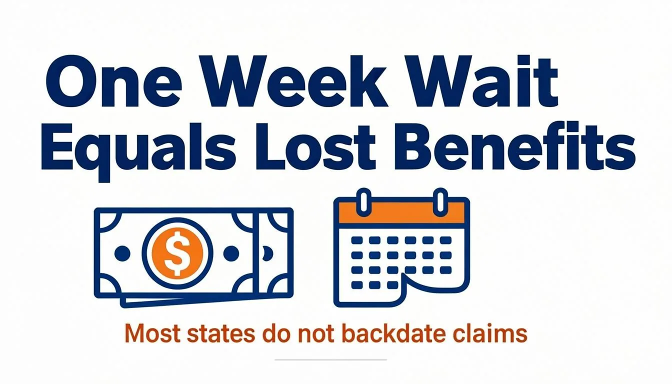 One week of waiting means lost unemployment benefits in most states