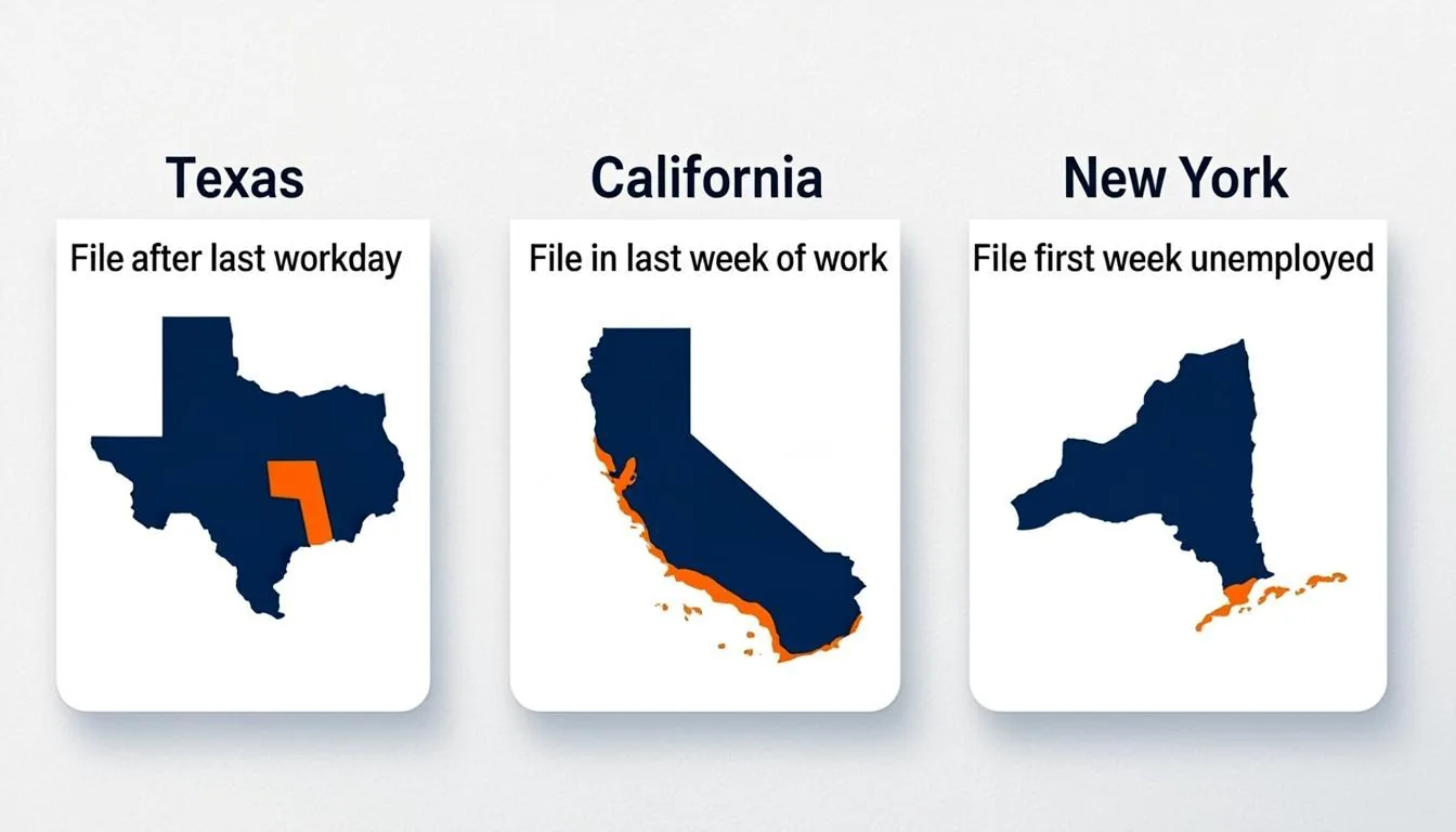 Three state filing rules compared: Texas, California and New York