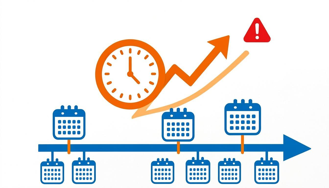 Timeline showing consequences of missing unemployment certification deadline