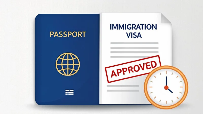 Immigration paperwork and an expired work authorization card