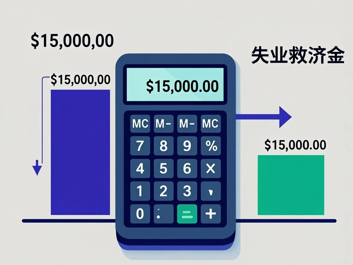Partial unemployment benefit calculation formula - earnings disregard and dollar-for-dollar reduction chart