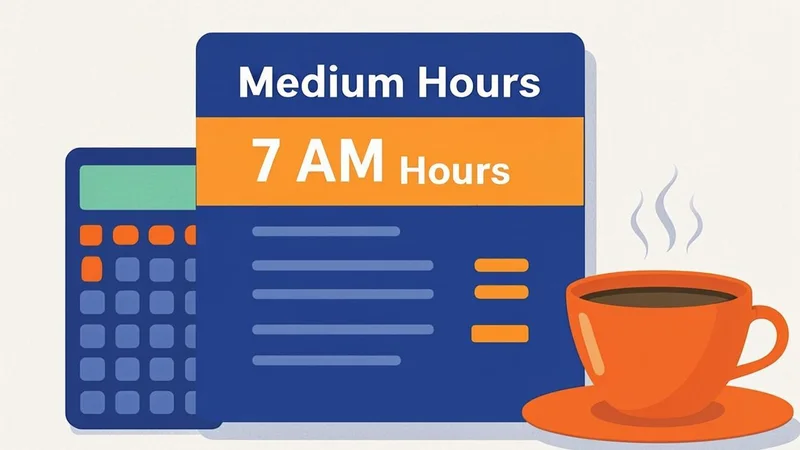 Calculator tallying partial hours against a benefit check