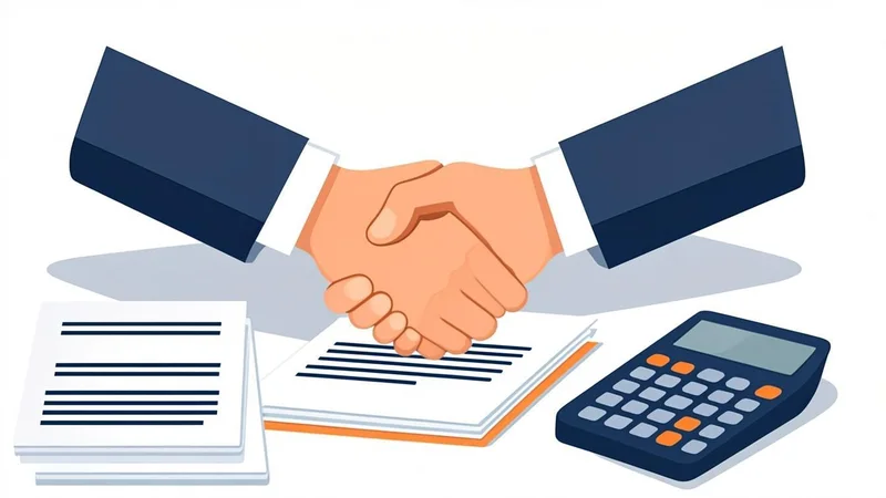 Severance agreement pages with a signature line highlighted