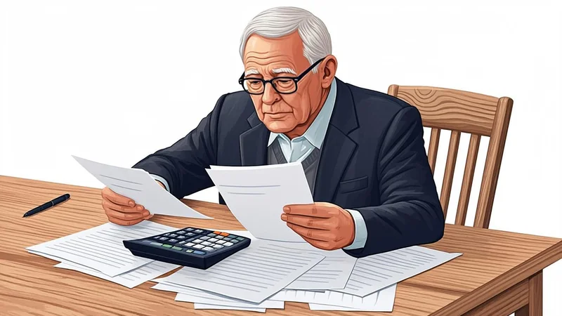 Pension statement beside a weekly unemployment check
